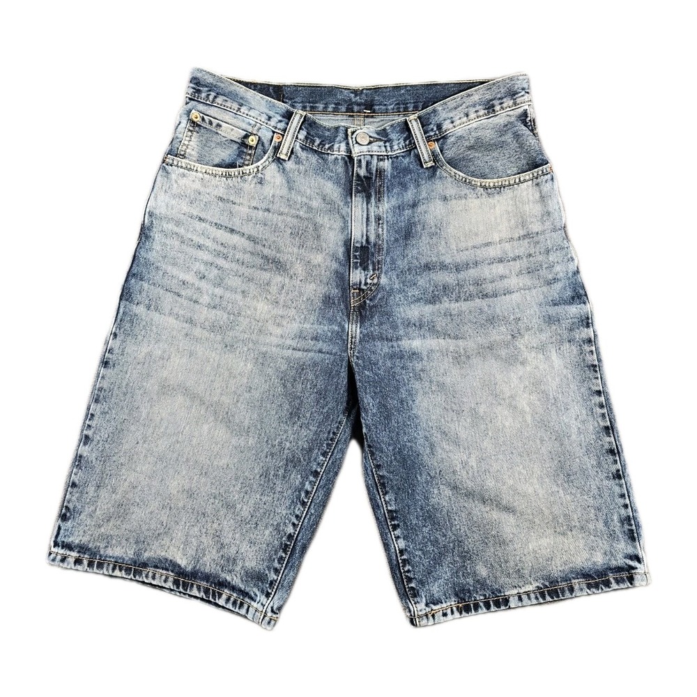Vintage Levi's 569 Loose Fit Denim Shorts Men's 34 Blue‎ Vintage Y2K 90s 11"
